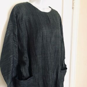 Vintage Japanese Unconstructed Linen Dress M #yohjiyamamoto #commedegarcons